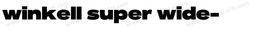 winkell super wide字体转换